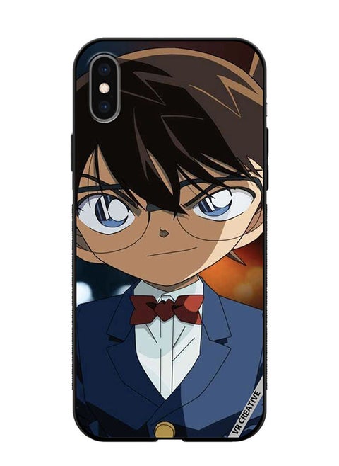 Protective Case Cover For Apple iPhone XS Max Detective Conan Character Design Multicolour