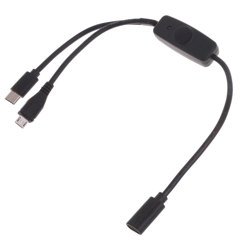 Multi Port USB C Charger Cable With Switches For Phone And Tablet Long Cord - Image 2