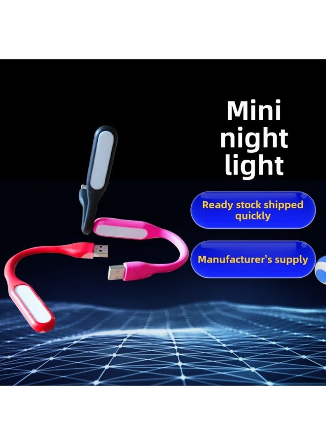 Usb Lamp Portable Mini Night Light Mobile Power Supply Usb Multi-color Optional Light Night Light-Color:Red-Dimensions:OPP Packing Bag  - Image 1