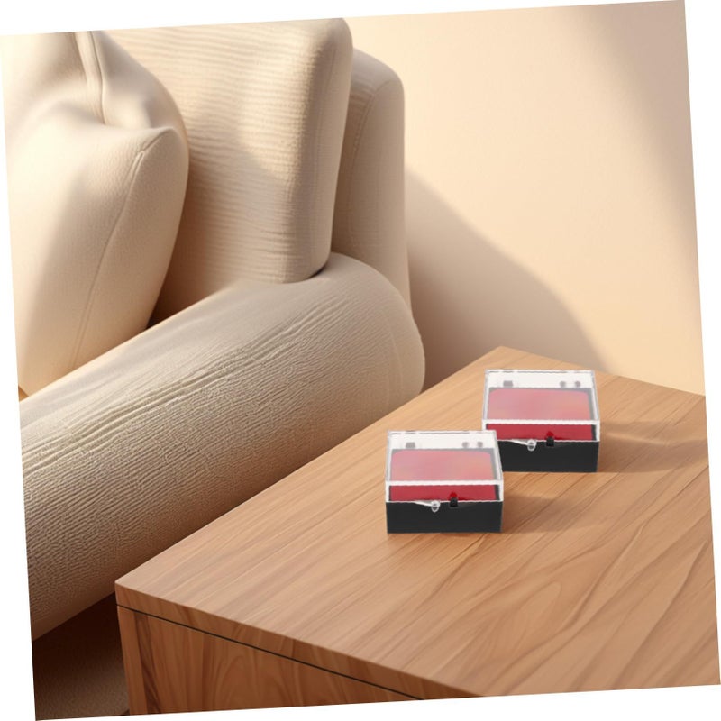 10Pcs Black Jewelry Storage Box Brooch Organizer Travel Display Case Lining - Image 5