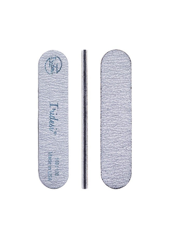 Iridesi Mini Zebra Nail File 100 180 Emery Boards 3.5 Inches Long By .75 Inches Wide Fingernail Filers Per Pack 50 - Image 1