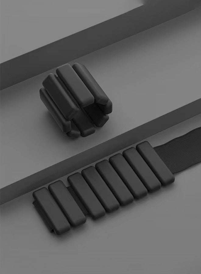 Magic Park Wrist Ankle Weights 2PCS Adjustable Exercise Weights Wrist and Ankle Weights Sets for Walking, Yoga, Dance, Barre and Gym(2 Lbs Black) - Image 1