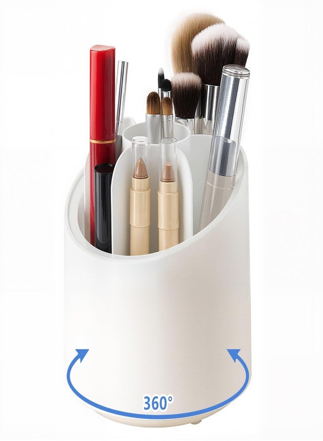 Zylkorb 360° Rotate Makeup Brush Holder Organizer, Makeup Organizers Countertop, Dustproof Beauty Brushes Storage Makeup organization and Skincare Storage for Vanity, Desktop, Bathroom - Image 1