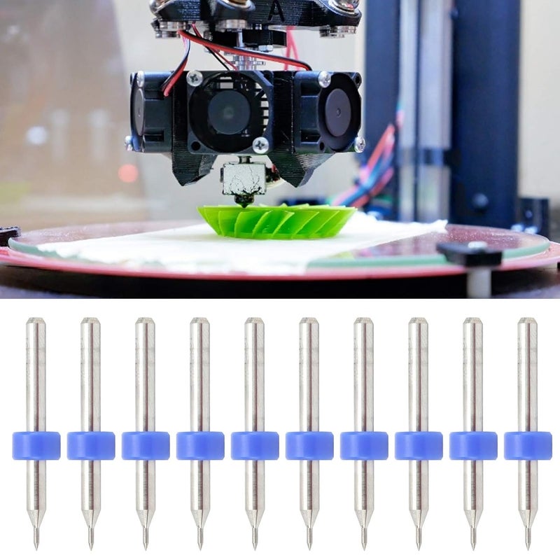 Eujgoov 10PCS 0.1mm Tungsten Carbide Nozzle Cleaning Needles for 3D Printer Hardened Steel Accessories - Image 2