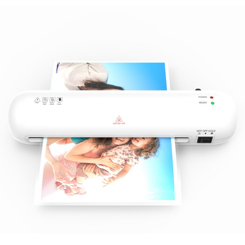 Laminating Machine for Office School Home Use - Hot Cold 2 in 1 Thermal Laminator with ABS Jam Release, 280mm/min Laminating Speed, 3-4 Min Heat Up Time for Photos Documents - Image 4