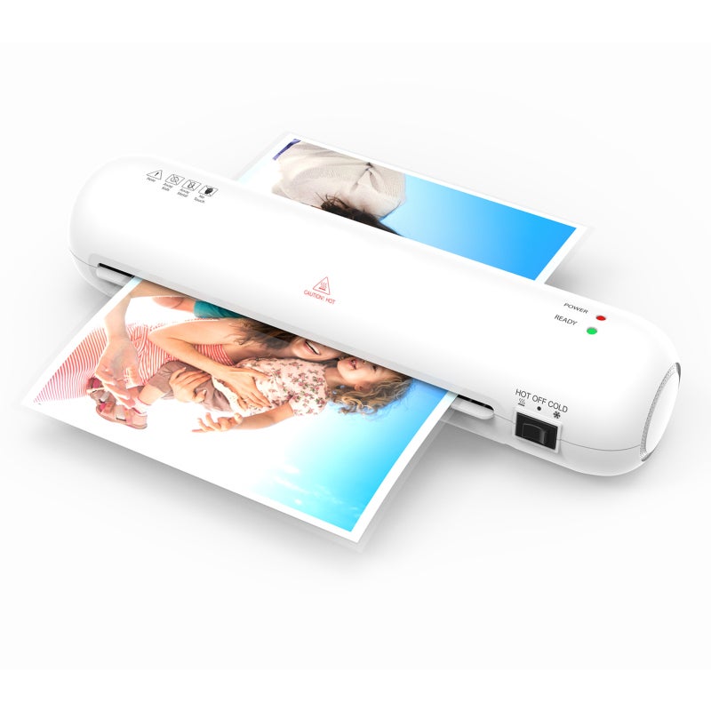 Laminating Machine for Office School Home Use - Hot Cold 2 in 1 Thermal Laminator with ABS Jam Release, 280mm/min Laminating Speed, 3-4 Min Heat Up Time for Photos Documents - Image 1