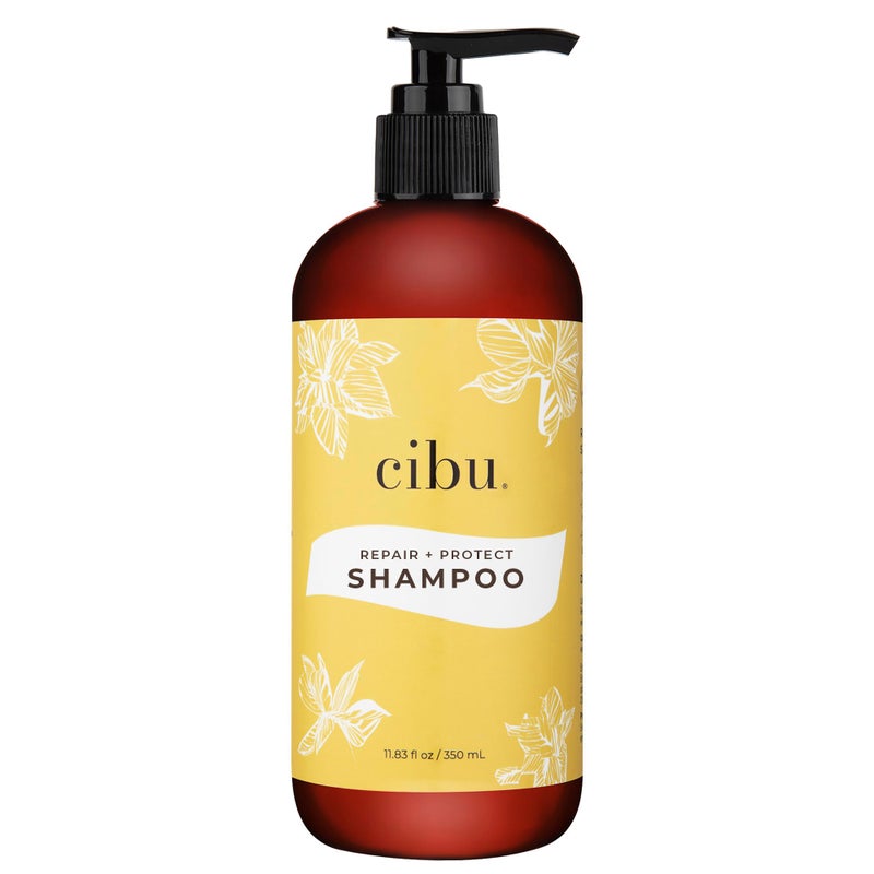 CIBU Repair  Protect Shampoo for Damaged Hair 1183oz  Formulated to Prevent Breakage and Split Ends  Gentle for Daily Use to Reduce Frizz  Safe for ColorTreated Hair  Refreshing Scent