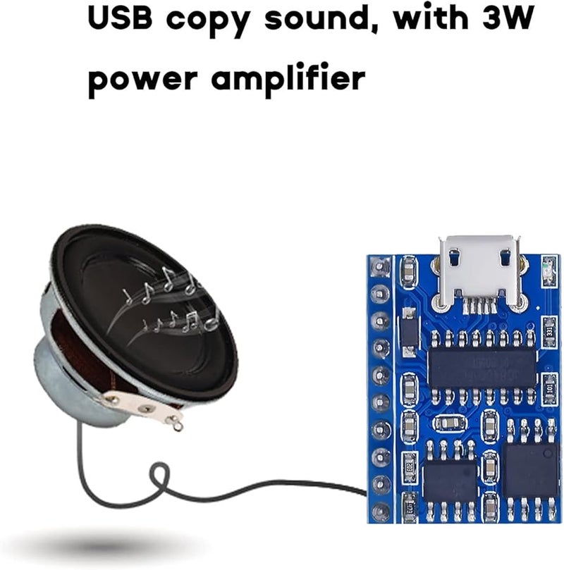 JQ8400 FL USB Programmable Motion Activated Greeting Card MP3 Sound Module - Image 3