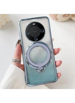 Case For Huawei Mate 60 Pro Rotation MagSafe Holder Gradient Glitter TPU Phone Case