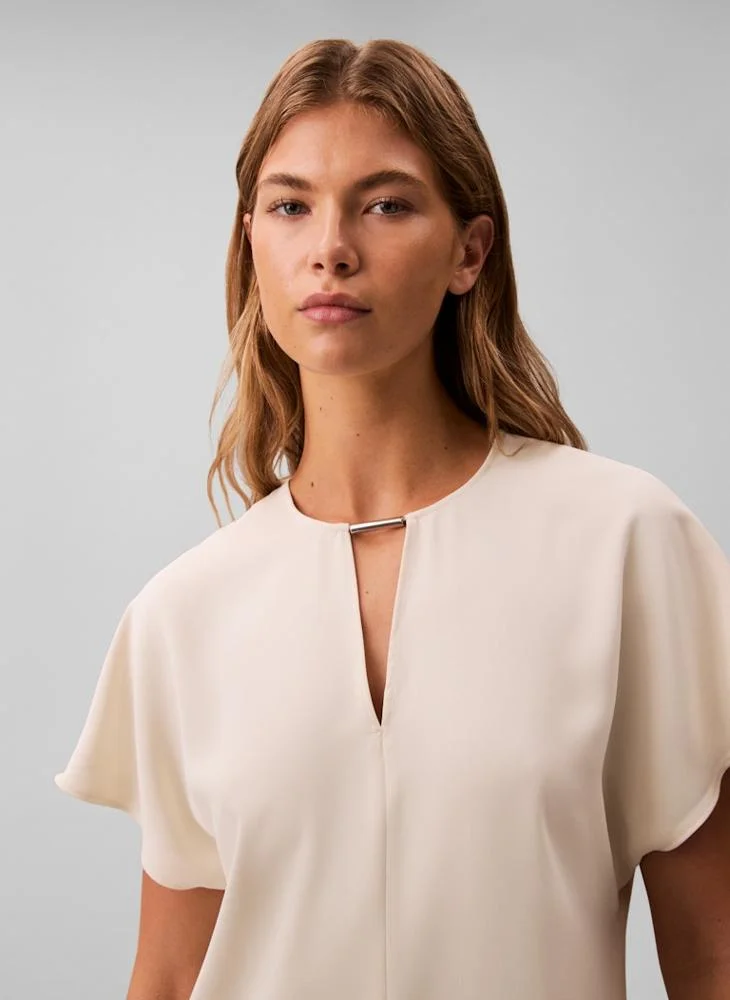 Calvin Klein  Casual Short Sleeve Top for Women | Best Price UAE