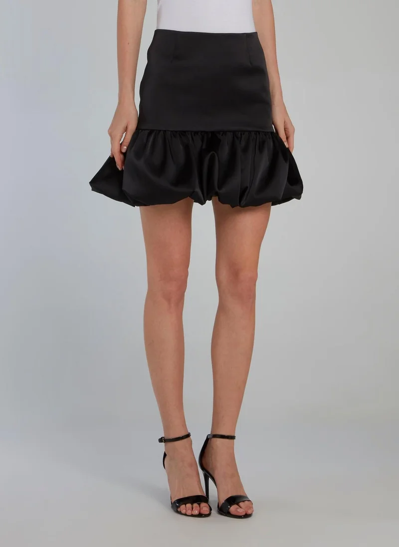 دالود Black Trumpet Mini Skirt