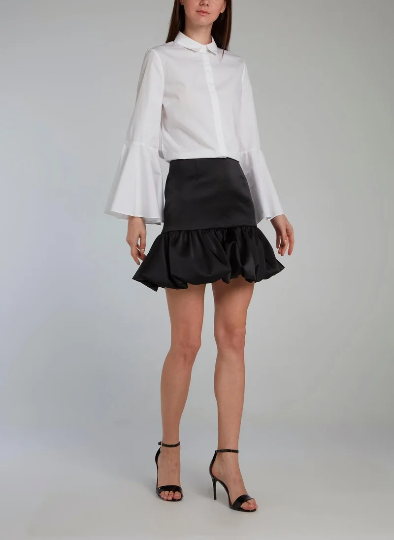 دالود Black Trumpet Mini Skirt