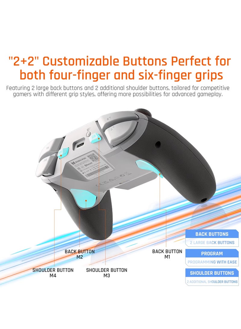 بيج بيج وين بلتز2 وحدة تحكم لاسلكية، ثلاثي الوضع بلوتوث/لاسلكي/USB-C، 16 مفتاح ميكانيكي دقيق، عصي إلكترونية مغناطيسية TMR، لجهاز الكمبيوتر/Switch/iOS/Android/windows - Image 3