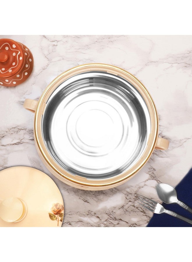 ناياسا طاجن ناياسا لورينزو سعة ٢٠٠٠ مل | طاجن حراري معزول بطبقة داخلية من الفولاذ المقاوم للصدأ | تصميم أنيق | أدوات تقديم | مقابض جانبية | سهل الحمل | بيج - Image 2