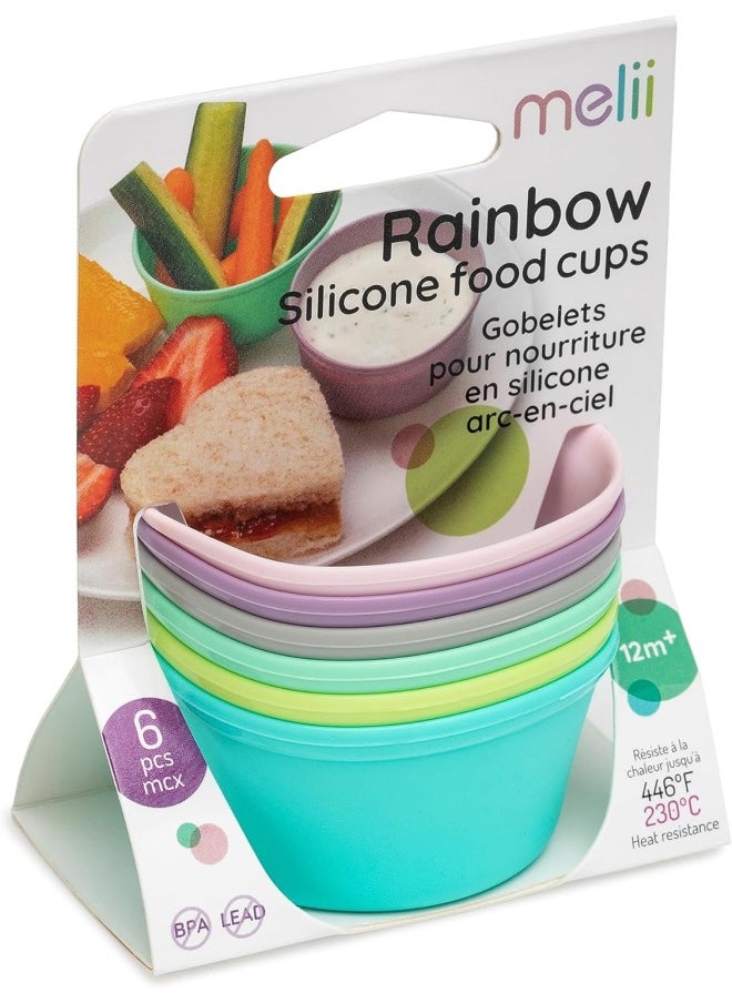 Rainbow Kids Silicone Food Cups Pack of 6 – BPA Free 2.8 oz Snack and Dip Separators for Kids - Heat Resistant and Dishwasher Safe - pzsku/Z4575CA7F6D5F2E1E5E76Z/45/_/1718362095/85a6f73a-2022-48d5-b2b4-53f31611328c