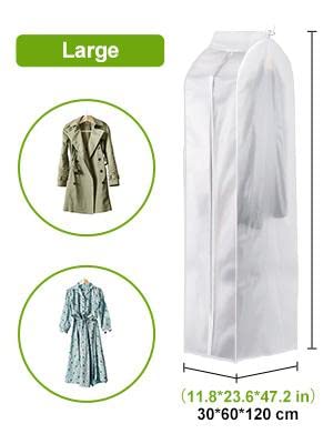 UNIQUE CART Clothing Cover Bag X Large Garment Bags Storage BagFor Storage TravelWardrobeClosetStorageWith Plastic ZipperPeva Cloth120 Cm60 Cm - Image 2