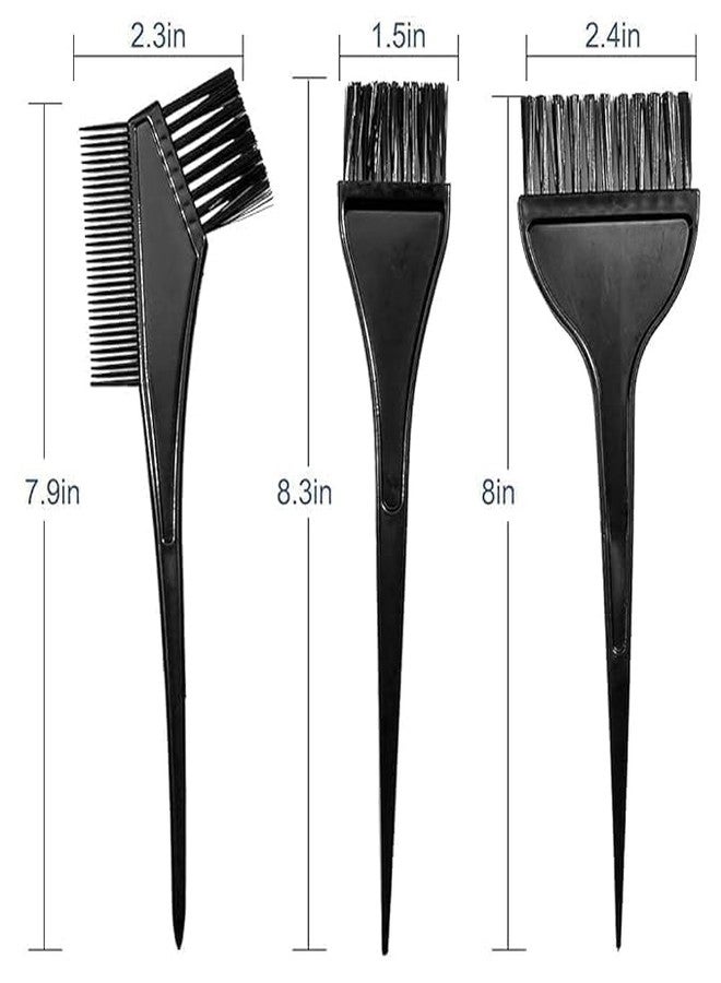 SKINPLUS Hair Coloring Dyeing Kit Color Dye Brush Comb Mixing Bowl Tint Bleaching Tool Plastic(1 Bowl-3 Brush) - Image 4