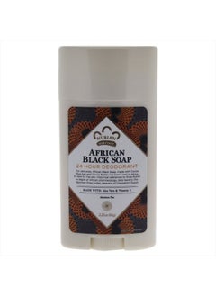 Nubian Heritage 24 Hour Natural Deodorant African Black Soap, 2.25 Oz 