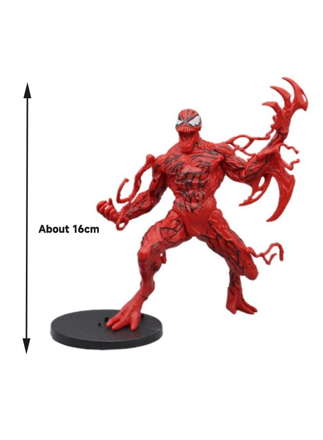 فينوم مجسم فينوم من سلسلة مارفل ليجيندز ، شخصية حركة فينوم حمراء مع قاعدة ، لعبة مجسم سوبر قابل للتحصيل 16 سم - Image 2