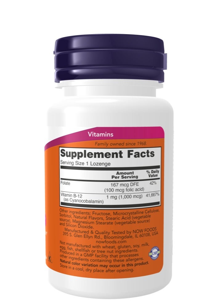 now Vitamin B-12 1000 mcg 100 Lozenges - Image 2