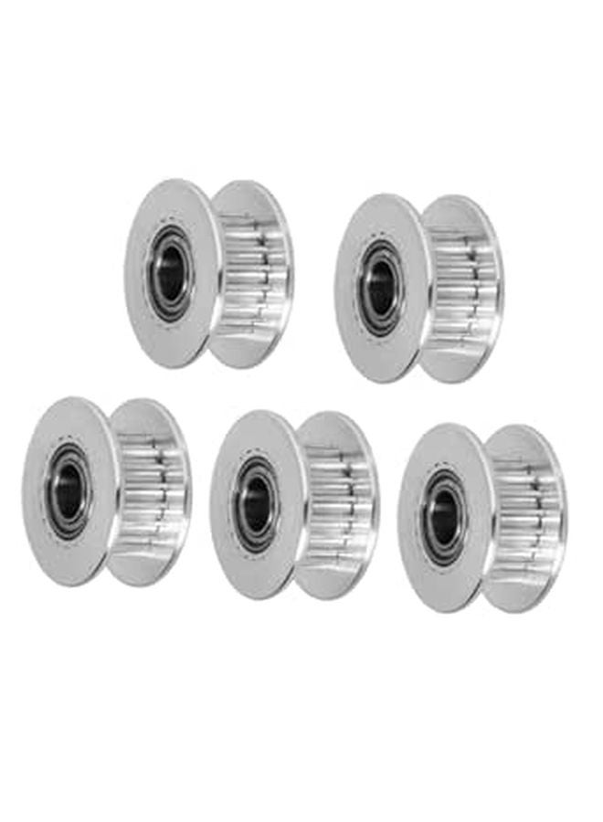 5pcs Aluminum Synchronous Timing Belt Pulley Tensioning Wheel For Printer - Image 1
