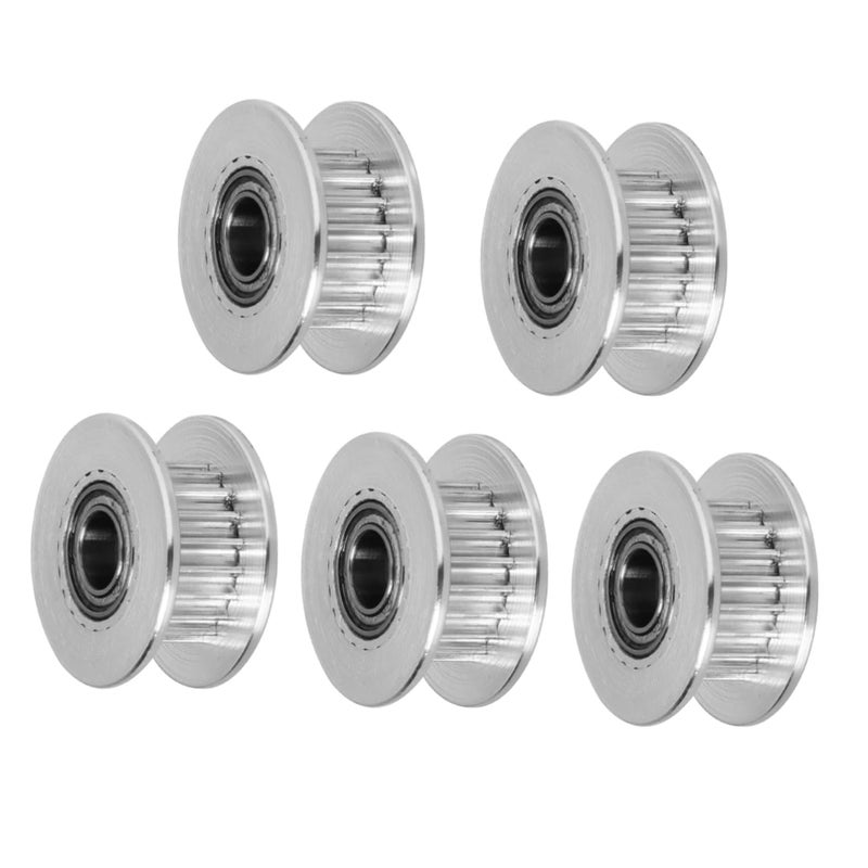 5pcs Aluminum Synchronous Timing Belt Pulley Tensioning Wheel For Printer - Image 2