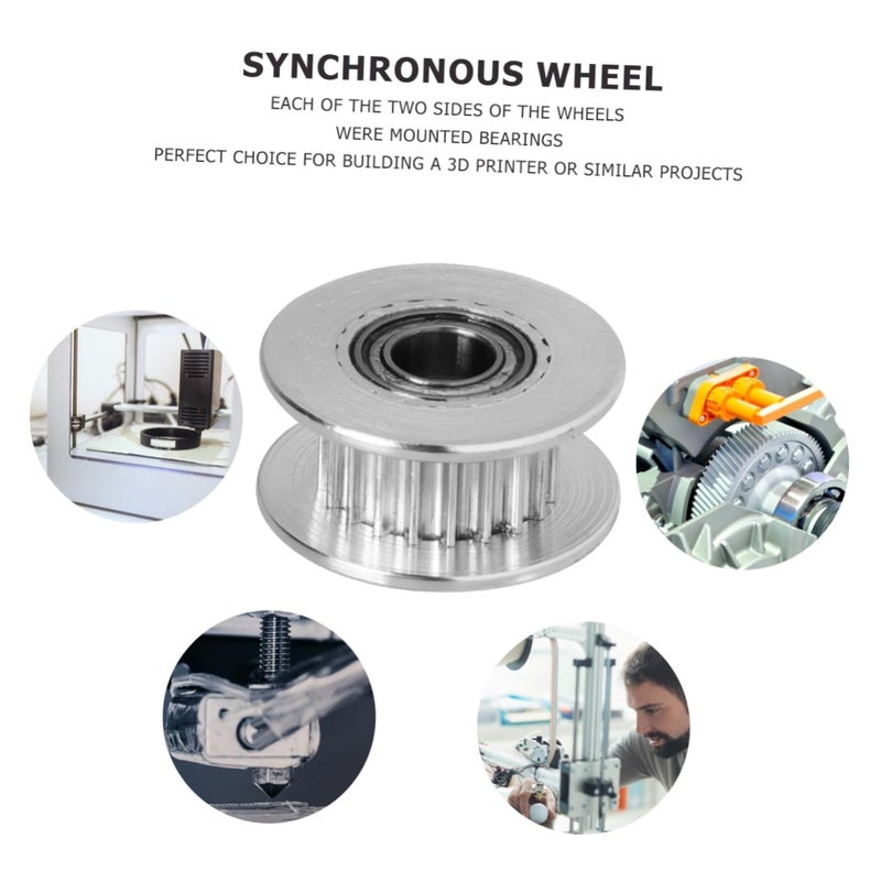 5pcs Aluminum Synchronous Timing Belt Pulley Tensioning Wheel For Printer - Image 5
