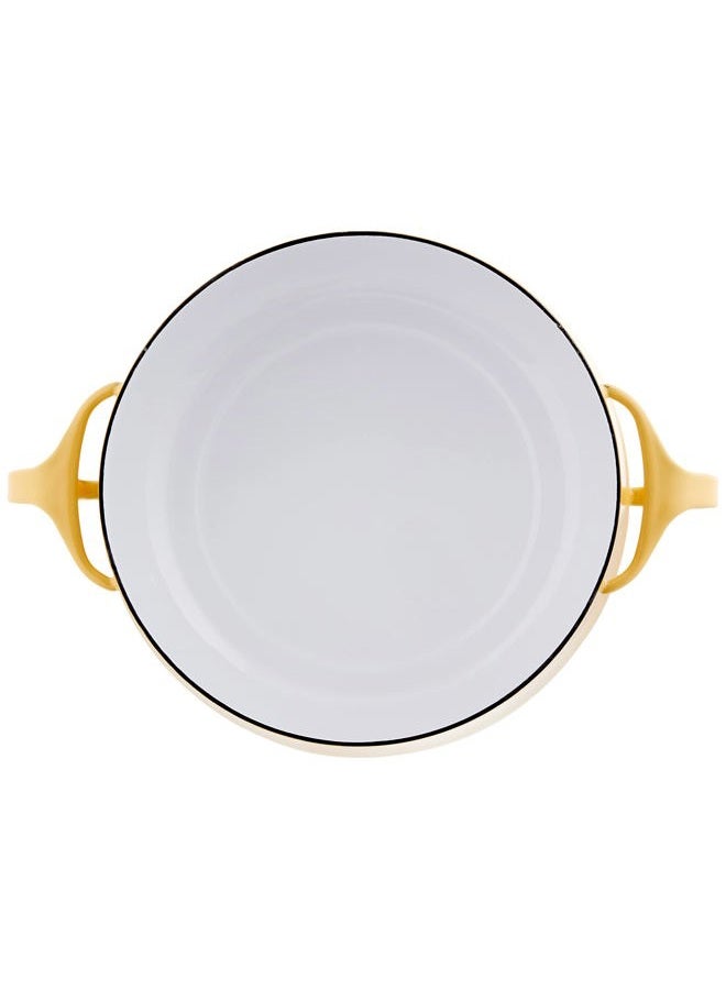 Dansk Yellow Kobenstyle 2 Qt. Casserole, 4.50 LB - Image 3
