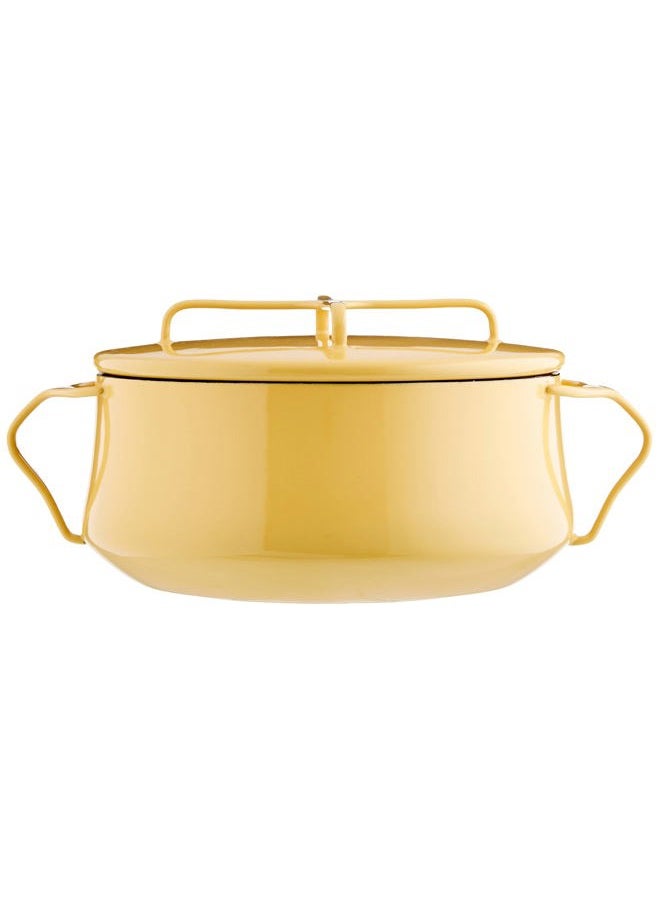 Dansk Yellow Kobenstyle 2 Qt. Casserole, 4.50 LB - Image 2