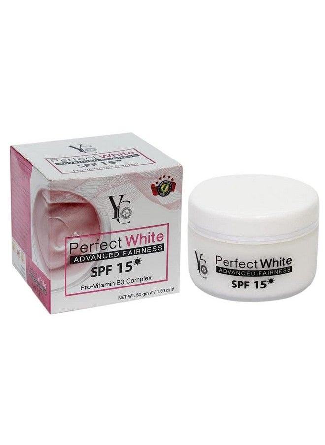 YC Perfect White Advanced Fairness Day Cream Spf Pa+ 15 Pro Vitamin B3 Complex Protects From Sunburn Improves Elasticity 50 Gm Face Cream (Pack Of 1)  - Image 2