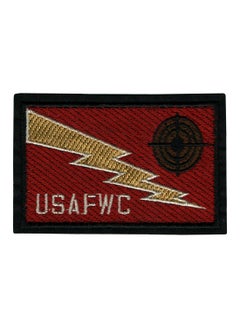 United States Air Force Warfare Center (USAFWC) Applique Embroidered Sew-on Patch ; Size: 9.5cm x 6cm for Jackets, Bags, Caps, Jeans, Outdoor Clothing ; Imported from Malaysia (1 Piece). (Code: S-63)