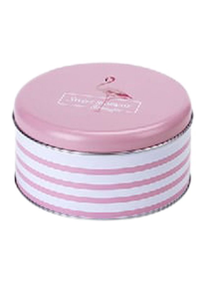 NIBEMINENT Flamingo Printed Cookie Storage Box Pink 17x7.5cm 