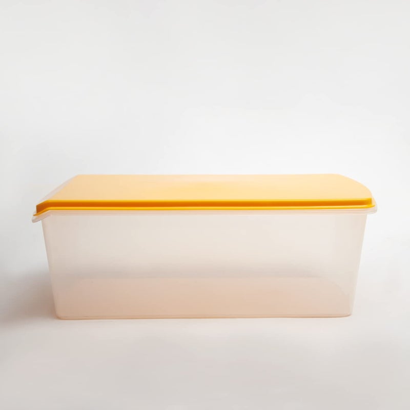 Gluman Big Bread Box with Butter Dish Container Bread Box And Butter Dish Combo 100 Food Grade Dishwasher Safe Freezer Safe Recyclable Reusable Yellow - Image 2