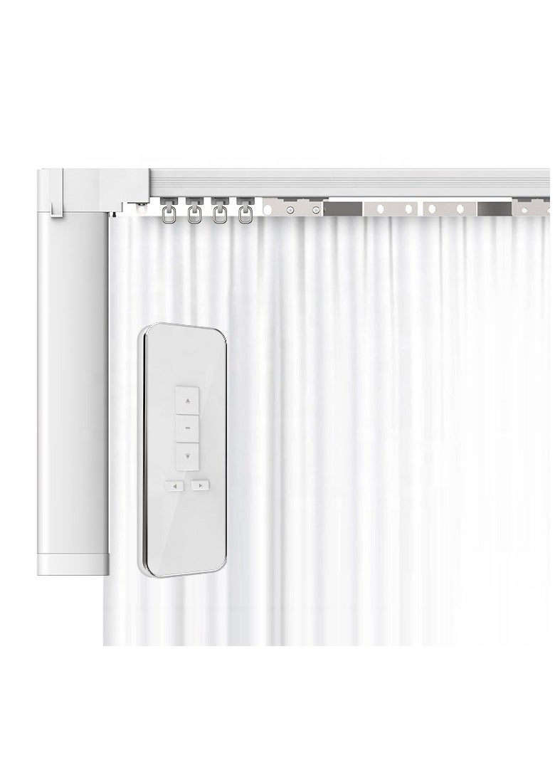 ELF SMART HOME - Smart Electric Curtain Motorized AT5810 – Adjustable Tracks (2.16m to 6.2m), Hassle-Free Installation, Customizable Automated Rail, App & Voice Control, Compatible with Alexa, Google, Siri - Image 1