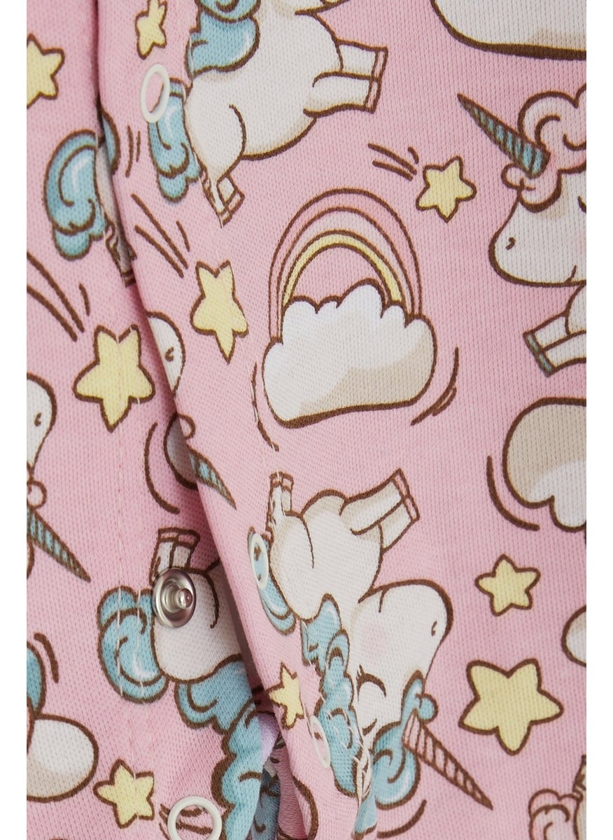 Baby Girl Booties Jumpsuit Unicorn Patterned Sky Themed 0-3 Months-6 Months, Pink - pzsku/Z45764E0333FEE7957863Z/45/_/1734365632/2af5fdc6-6a78-4335-a90a-2c7fd2fcb2df