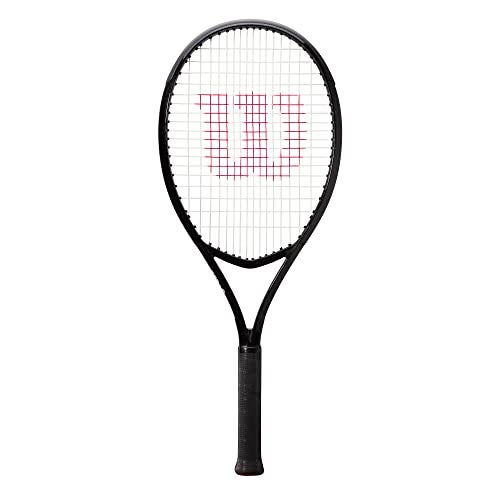 Wilson XP 1 Adult Recreational Tennis Racket - Grip Size 1-4 1/8", Black - Image 1