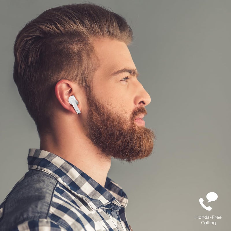 Volkano True Wireless Earbuds - in-Ear Bluetooth V5.3 Headphones - Charging case 2 times, IPX5 Waterproof TWS with Dual Mic for Sport, Light-Weight Earphones for Android iOS/iPhone - Image 2