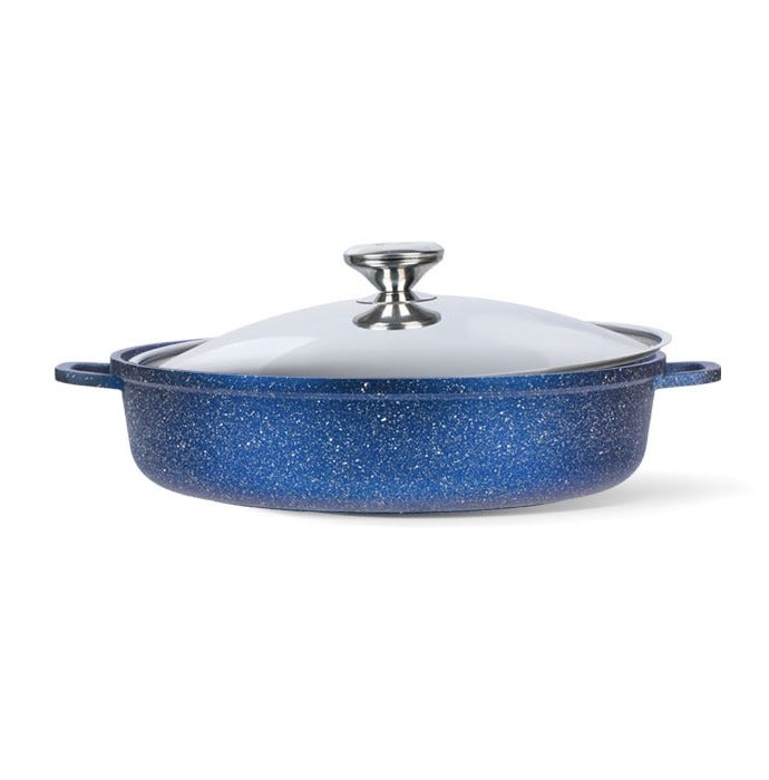 Bianca cookware Bianca Premium 32cm Granite Roasting Pan with Lid – 99.7% Pure Aluminum Alloy 1050 – Premium Non-Stick Baking & Roasting Pan – Even Heat Distribution – Oven Safe – PFOA, PTFE, PFAS & PFOS Free – 3 Years Warranty - Image 1