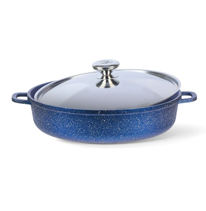 Bianca cookware Bianca Premium 32cm Granite Roasting Pan with Lid – 99.7% Pure Aluminum Alloy 1050 – Premium Non-Stick Baking & Roasting Pan – Even Heat Distribution – Oven Safe – PFOA, PTFE, PFAS & PFOS Free – 3 Years Warranty - Image 2