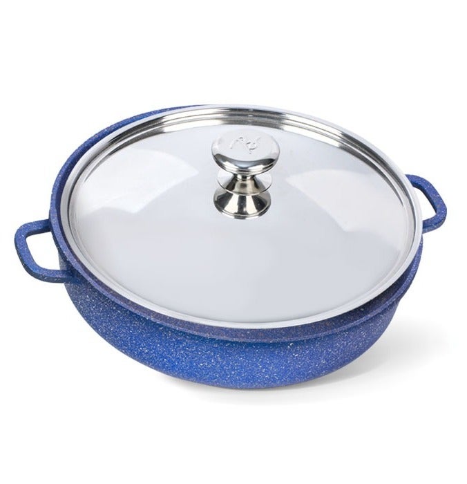 Bianca cookware Bianca Premium 32cm Granite Roasting Pan with Lid – 99.7% Pure Aluminum Alloy 1050 – Premium Non-Stick Baking & Roasting Pan – Even Heat Distribution – Oven Safe – PFOA, PTFE, PFAS & PFOS Free – 3 Years Warranty - Image 3