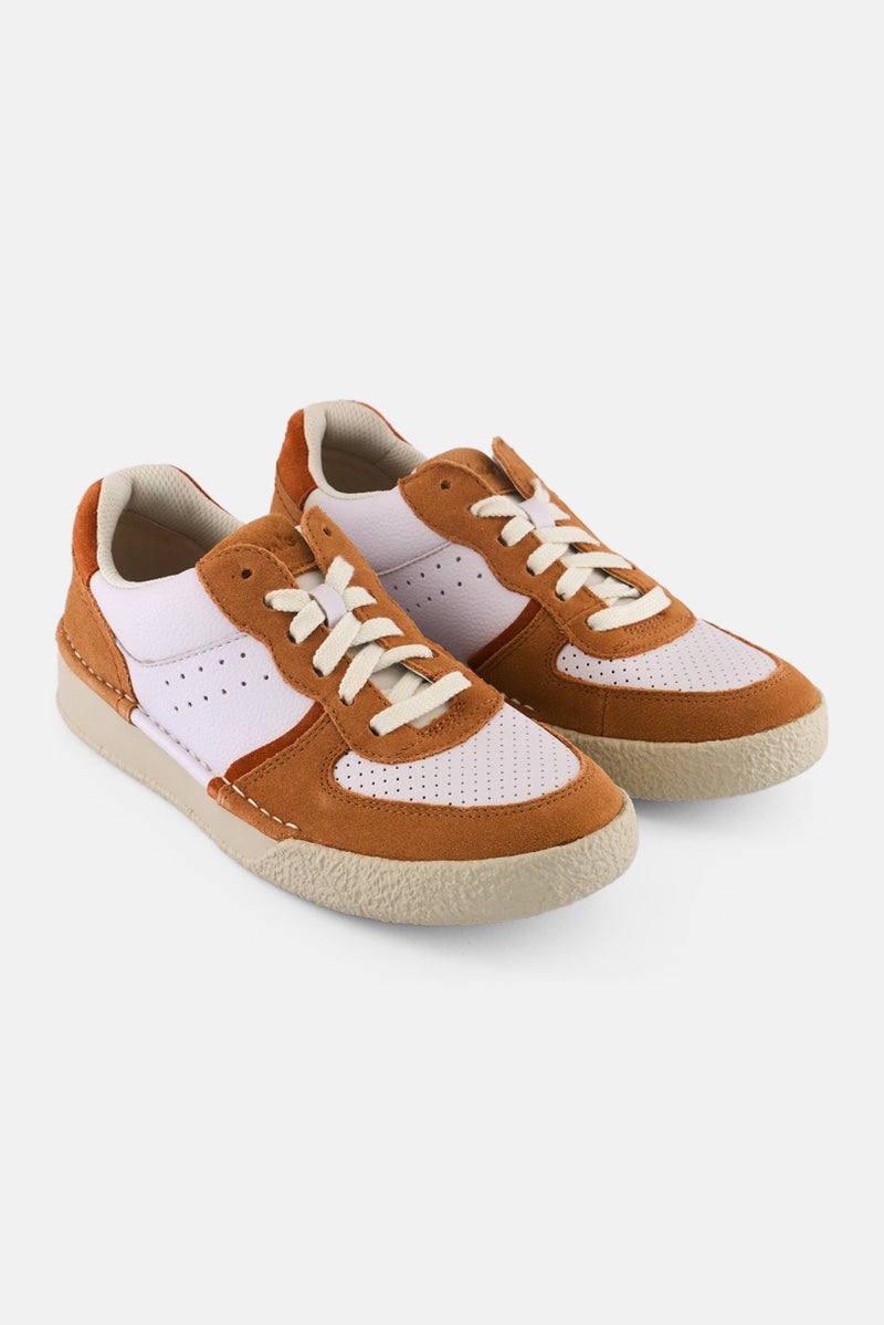 clarks Women Standard Craftcuf Court Lace Up Shoes, White  - Image 1