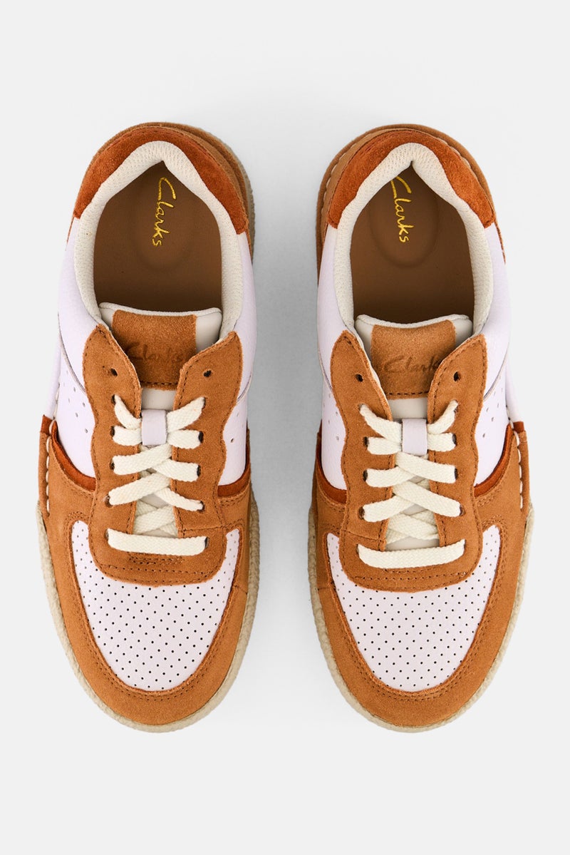 clarks Women Standard Craftcuf Court Lace Up Shoes, White  - Image 3