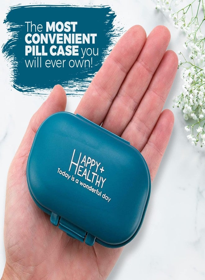 MEDca Pill Organizer Box - 4 Compartment Travel Medication Carry Case - A Daily Pill Box Vitamin Organizer Box for Your Pocket or Purse - Image 2