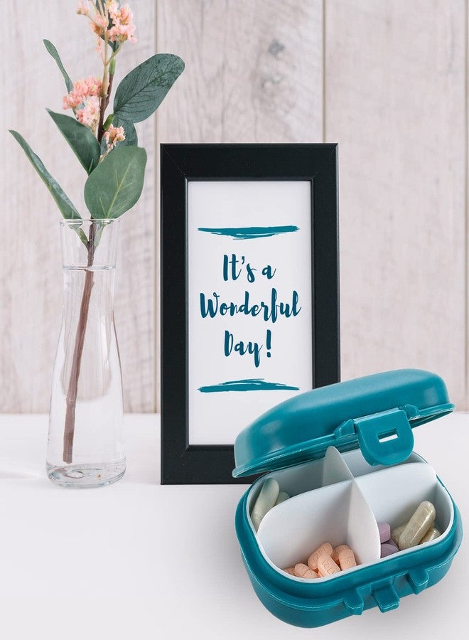 MEDca Pill Organizer Box - 4 Compartment Travel Medication Carry Case - A Daily Pill Box Vitamin Organizer Box for Your Pocket or Purse - Image 3