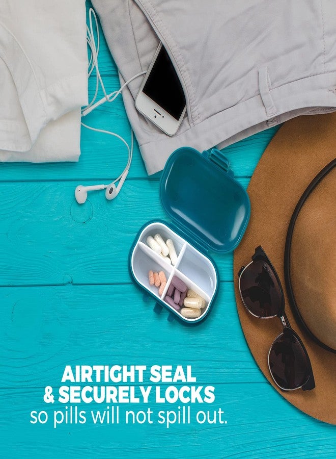 MEDca Pill Organizer Box - 4 Compartment Travel Medication Carry Case - A Daily Pill Box Vitamin Organizer Box for Your Pocket or Purse - Image 4