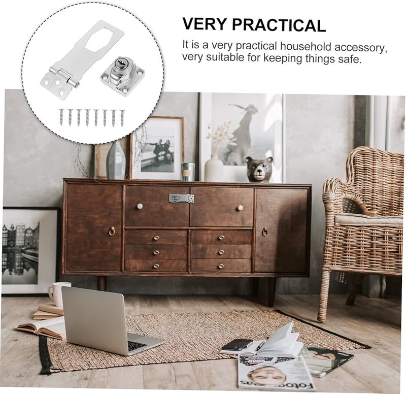 2 Pack Heavy Duty Cabinet Locks with Keys for Doors Gates Furniture Safety Privacy Easy Install - Image 3