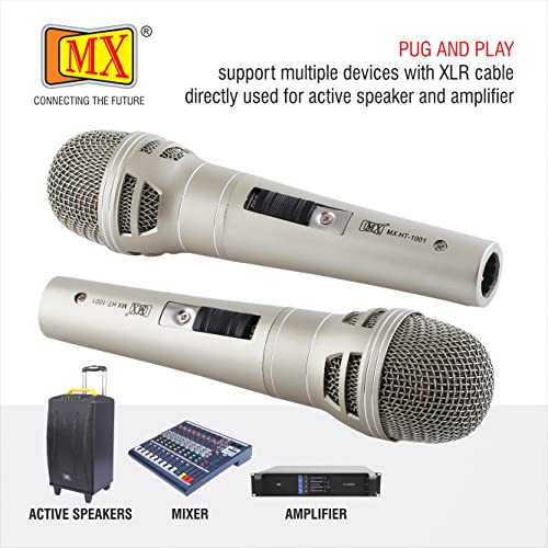 MX Karaoke Dynamic Vocal Microphone Wired Handheld Mic with On/Off Switch & 14.8ft Detachable Cable for Speaker & PA System - Image 4