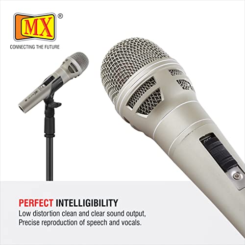 MX Karaoke Dynamic Vocal Microphone Wired Handheld Mic with On/Off Switch & 14.8ft Detachable Cable for Speaker & PA System - Image 5