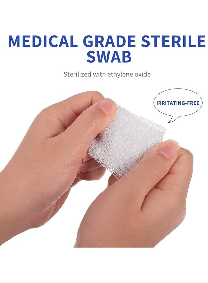 30Pcs Gauze Swabs, Non Woven Cotton Gauze Pads, Disposable Gauze, Swabs Bleeding Stop Gauze, Sterile Dressings Cotton Gauze, Absorbent Cotton Gauzes, Household Supplies for Home Outdoor (5 x 5cm) - Image 4