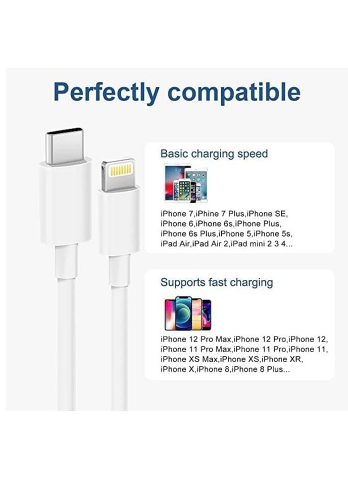 Generic [MFi Certified] USB-C To Lightning Cable (1m) Compatible With IPhone Fast Charger Lightning Cable  - Image 4